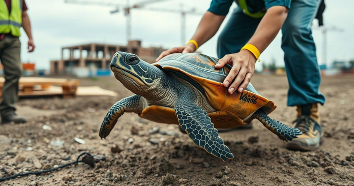 Tartaruga de Remoção: Como Garantir a Segurança e o Bem-Estar dos Animais em Projetos de Construção