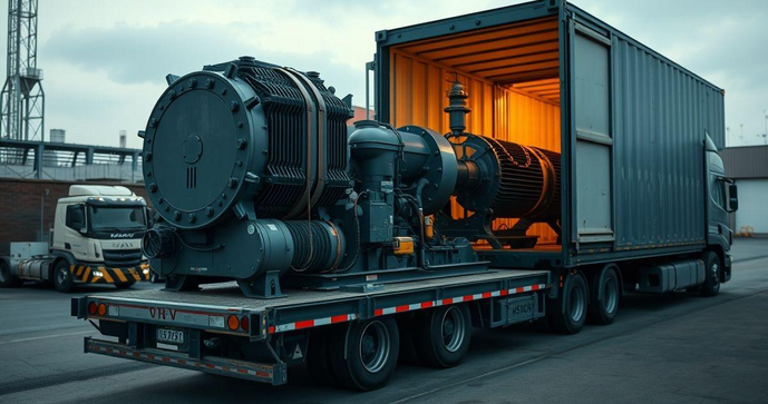 Transporte de Máquinas Industriais: Guia Completo para Transporte Seguro e Eficiente Transporte de Máquinas Industriais: Guia Completo para Transporte Seguro e Eficiente